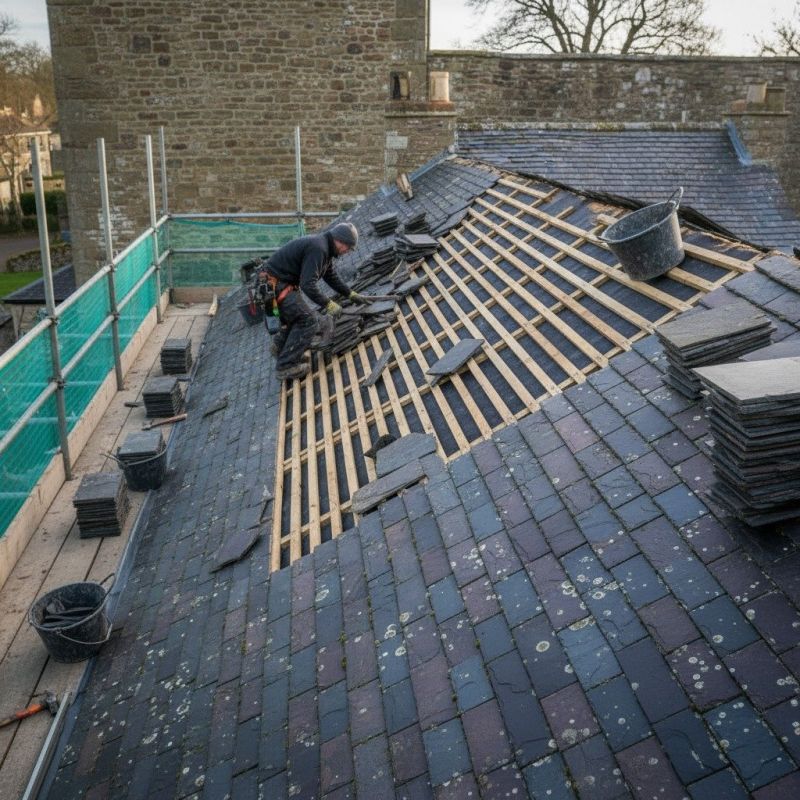 Natural Slate Roof Replacement Vs. Repair: How To Decide